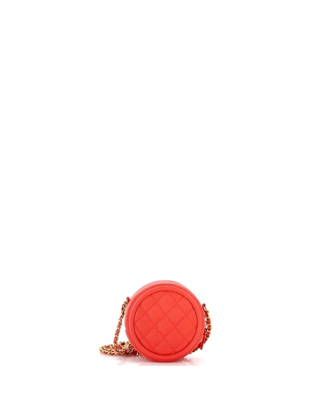 Chanel Filigree Round Clutch With Chain #287681C26B